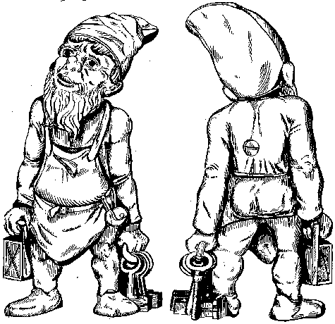 Gnome With Keys Patent Sketch